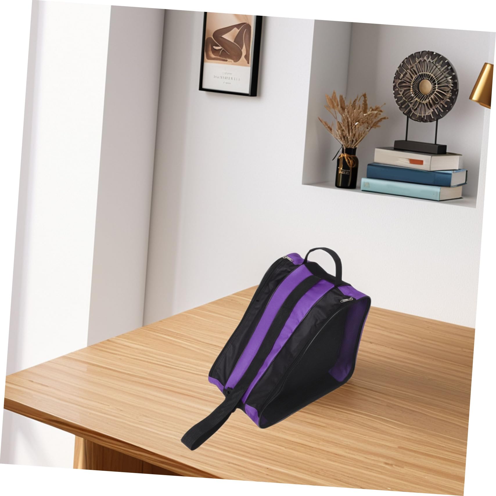 KOMBIUDA Borsa per Pattini a Rotelle 2 Pezzi Oxford, Capiente | Design Multistrato, Tracolla Ergonomica, Uso Outdoor, Adatta a Pattini a Rotelle e Scarpe