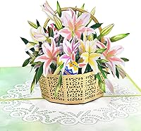 Vista 16 de GREETING ART Easter Pop Up Card, 3D Colorful Lily Cross Rabbit Bouquet Design, 3D Easter Bouquet Greeting Cards, Spring Gift Cards for Kids, Boy