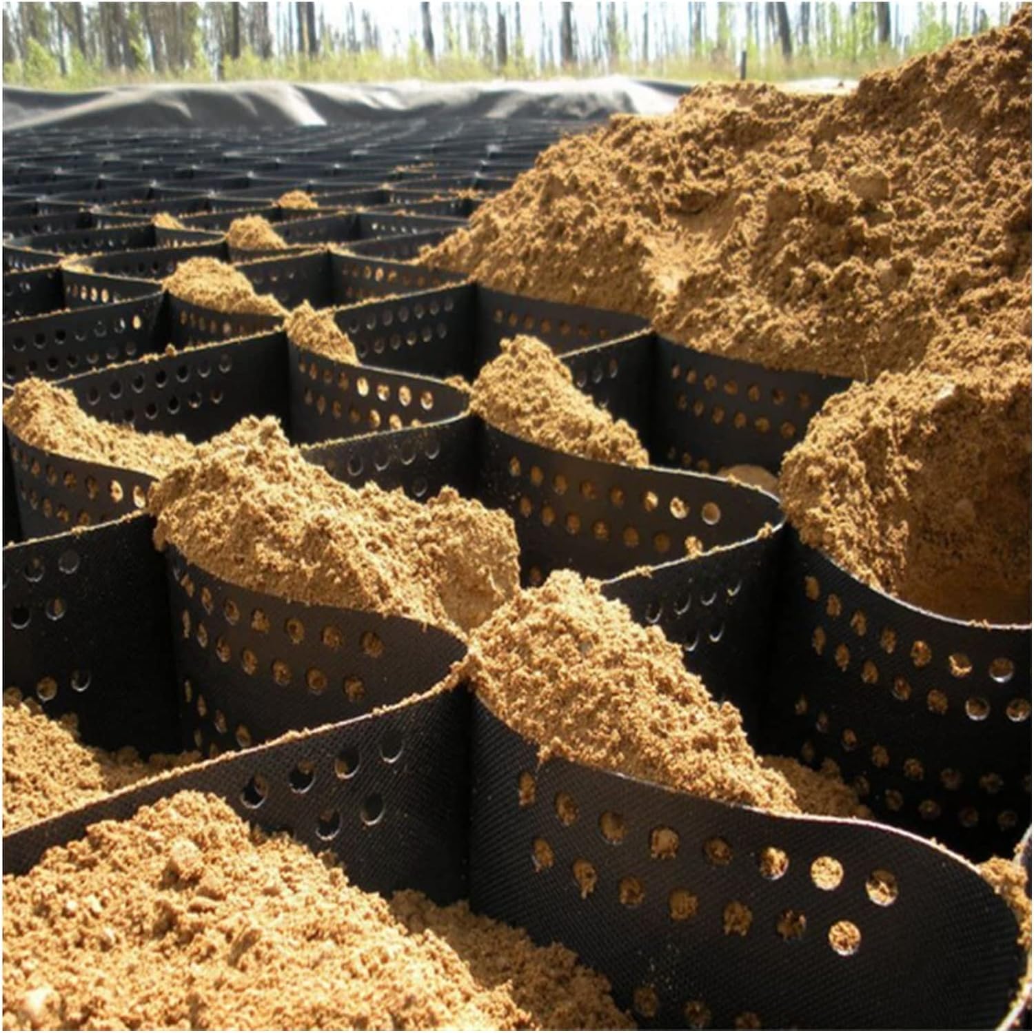 Grille de sol à géocellules stabilisateur pavage contrôle érosion