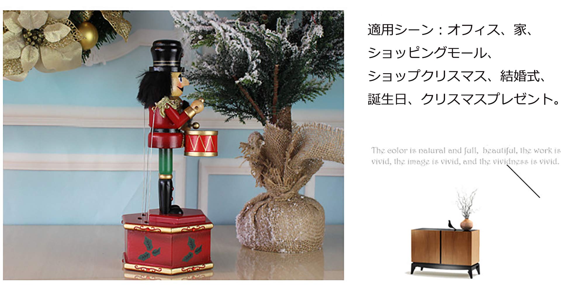 くるみ割り人形からくりオルゴール兵隊　クリスマス Amazon.co.jp: クリスマスくるみ割り人形のオルゴール | 写真