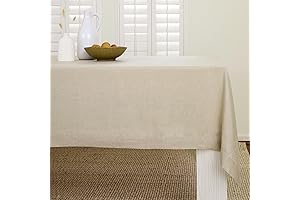 Solino Home Natural 100% Pure Summer Linen Tablecloth