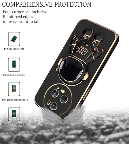 Miniatura 5 de Compatible con Honor Magic 5 Pro Funda con chapado creativo de astronauta de dibujos animados rosa, funda para teléfono Honor Magic 5 Pro, funda de