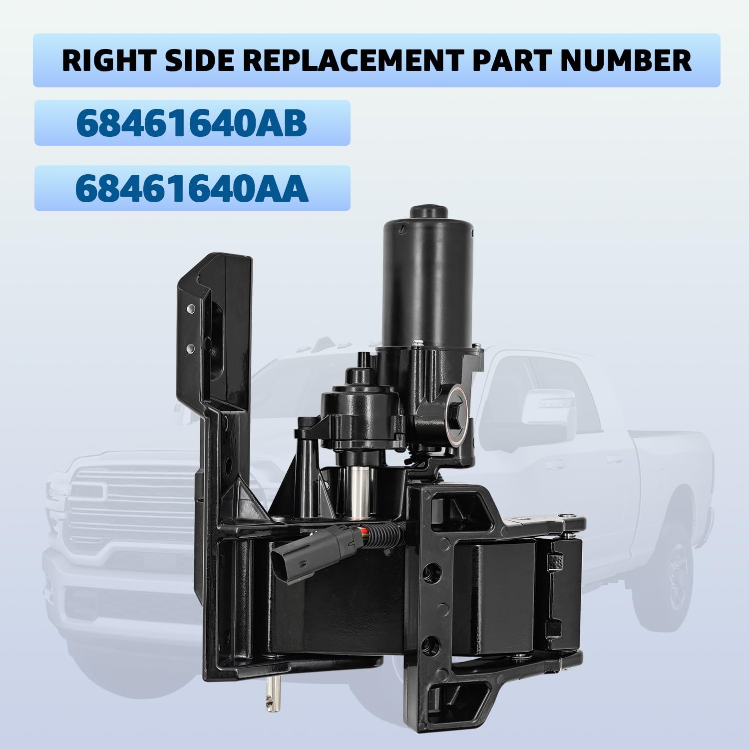 68461640AB Running Board Motor Assembly with Bracket Compatible with Ram 3500 2500 2019 2020 2021 2022-2025 Power Step Motor Right Passenger Side Replaces# 68461640AA