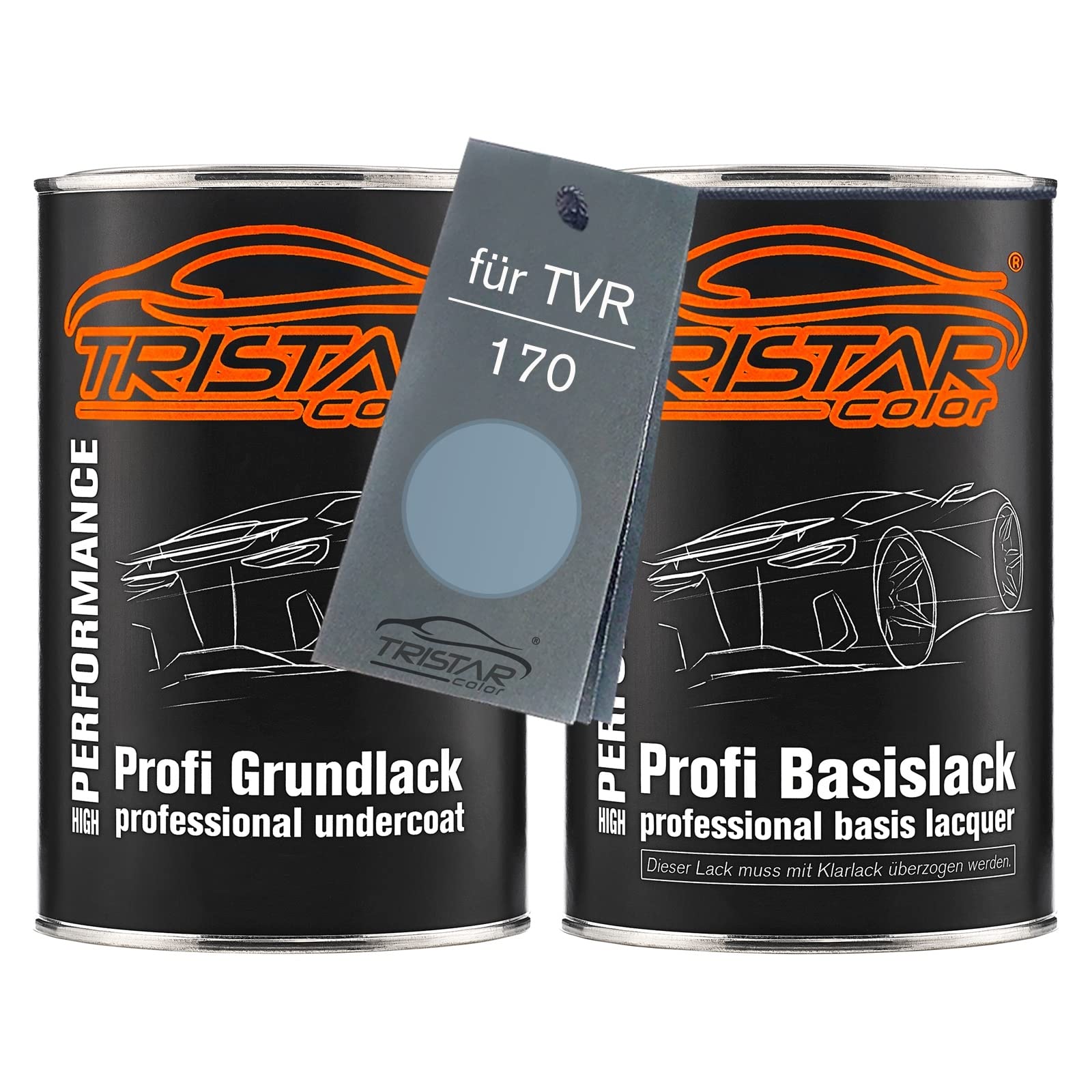 TRISTARcolor Car paint Set can ready-to-spray for TVR 170 Crystal Topaz Perl under + base coat 2.0 litre 2000ml