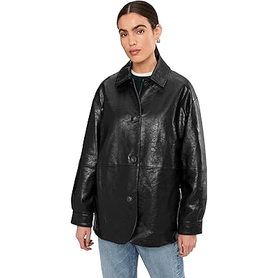 Levis Faux Leather Blazer black