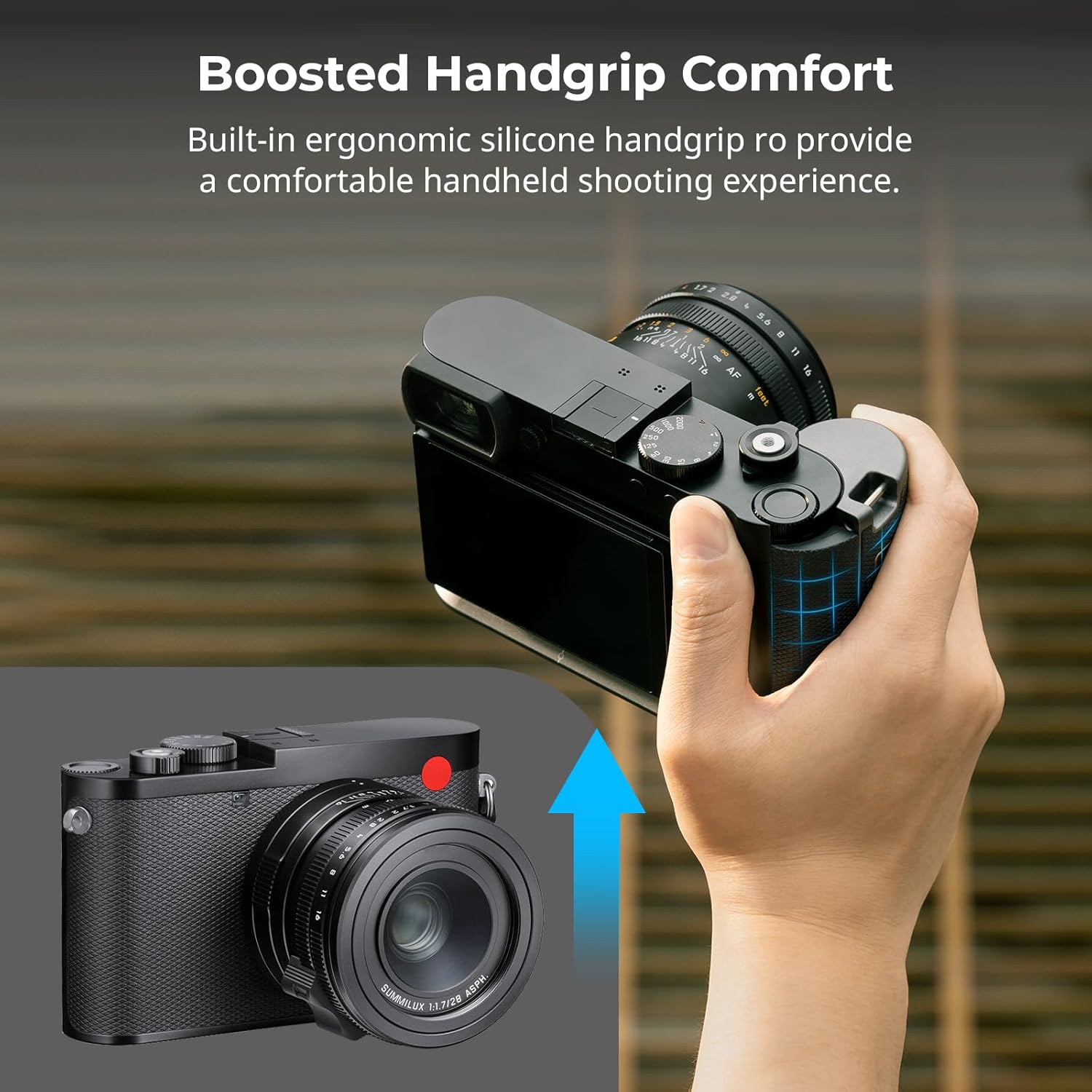 SmallRig L-Shape Handgrip for Leica Q3, Seamless Fit L-Shape Mount Plate with Ergonomic Grip, Built-in Quick Release Plate for Arca, Titanium Alloy Strap Holes and Screws - 4568 - Image 5