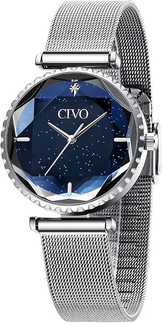 CIVO Ladies Watches Waterproof Minimalist Women Watches Slim Ultra Leather Band Women Watches Elegant Classic Casual Analogue Wrist Watches for Ladies