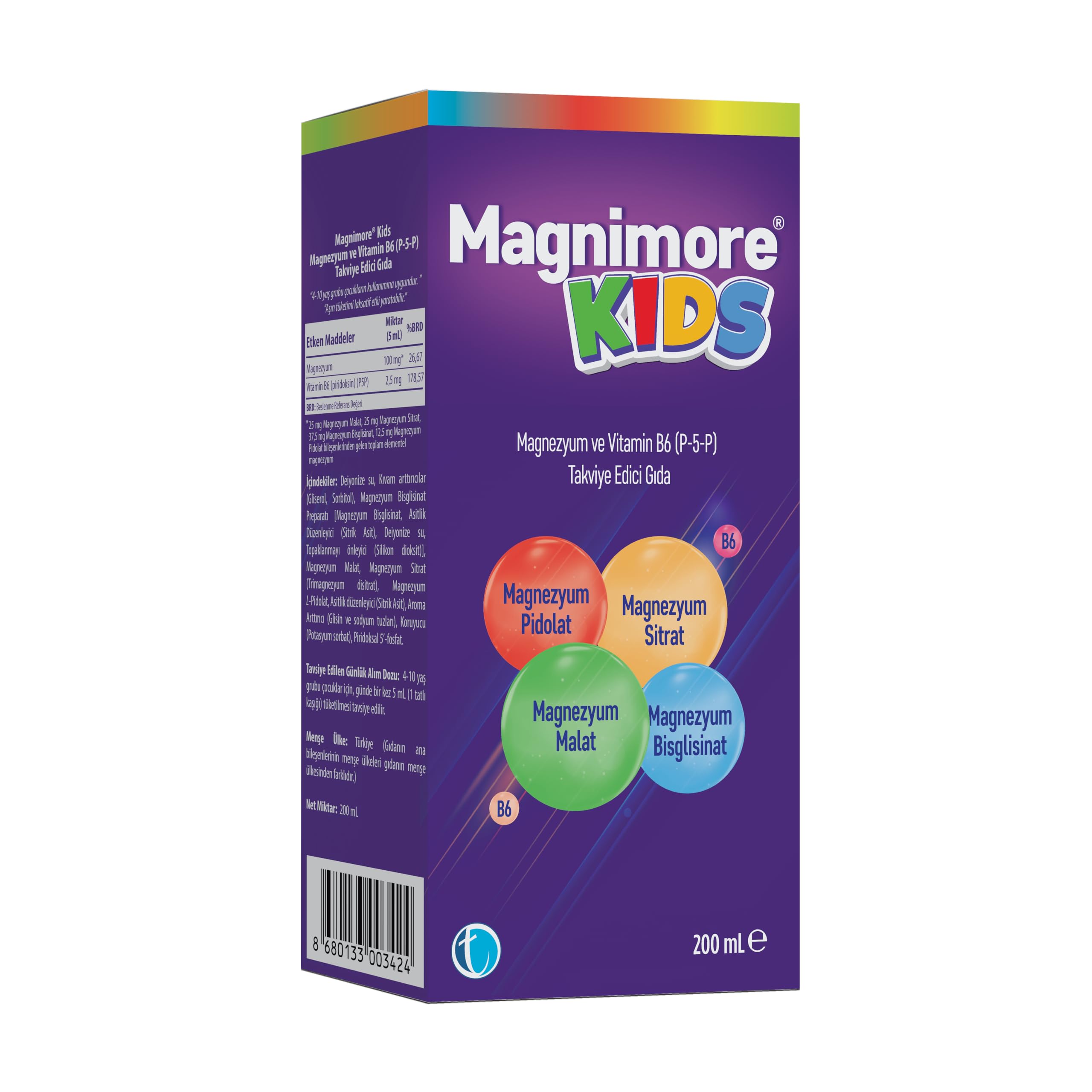Magnimore Kids Magnezyum 200 ml