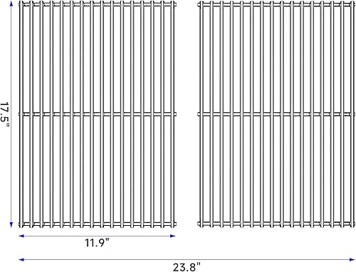 Miniatura 2 de Rejillas de cocina de repuesto para parrilla de 1717.519.5 pulgadas para Weber Spirit 300, 310, 320 Series, Spirit 700, Genesis SilverGoldPatinum