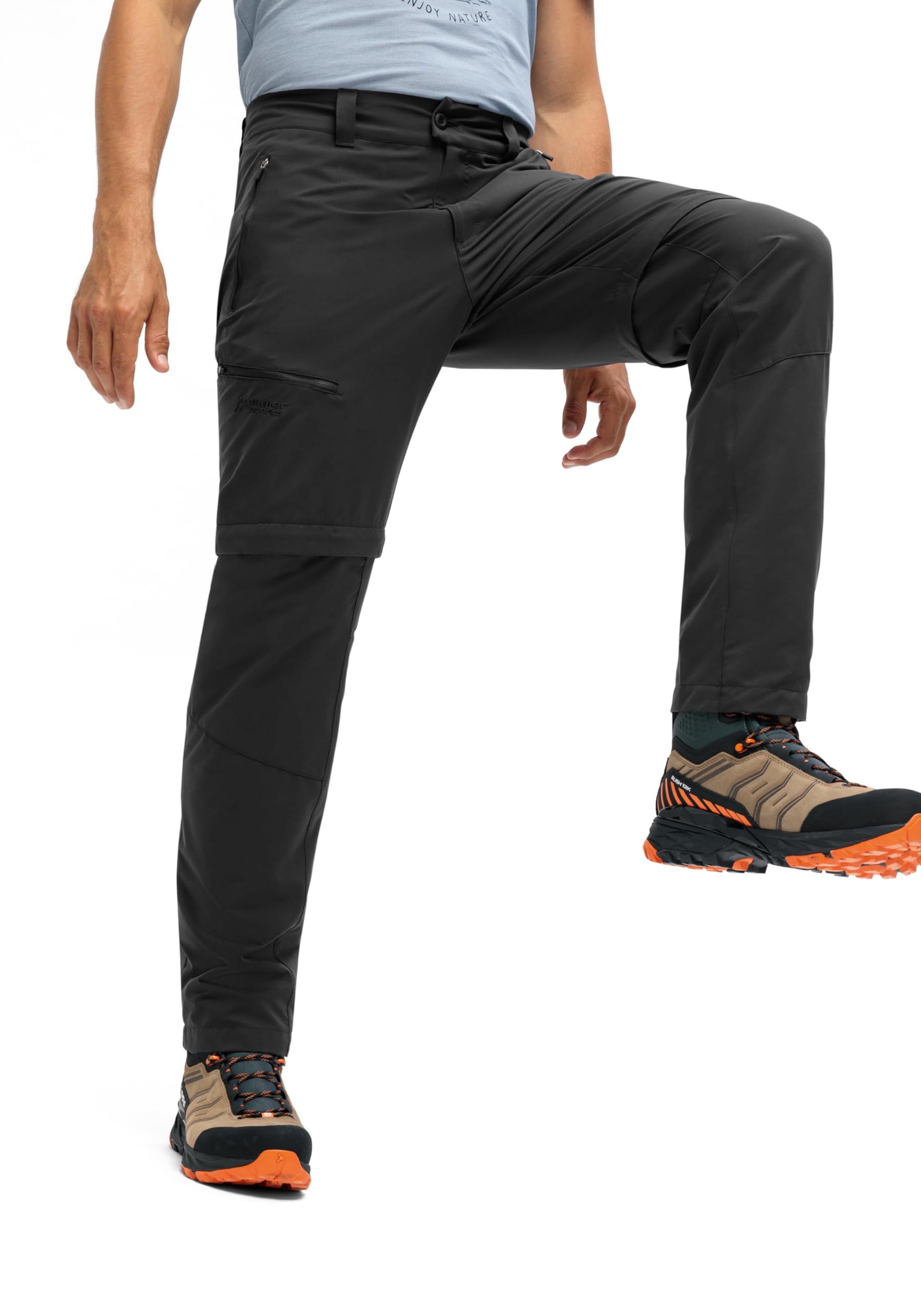 Maier Sports Tajo Zip Loop, męskie spodnie trekkingowe, wodoodporne spodnie outdoorowe do trekkingu i wędrówek, praktyczna funkcja Zipp-Off, bez PFC, mSTRETCH Pro 2 & Dryprotec