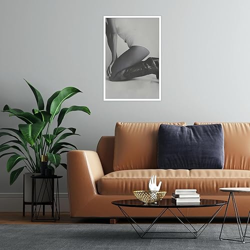 Miniatura 6 de Botas vintage de vaquera occidental en blanco y negro, arte de pared, diseño estético de los años 90, revista de moda, pósteres de lienzo sexys para