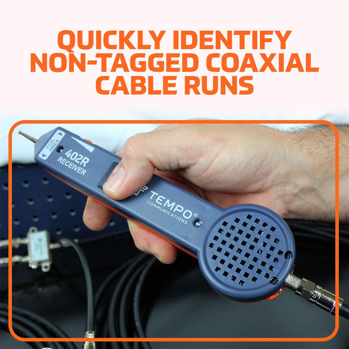 TEMPO 402K Premium CATV Cable Tracer Kit, Tone and Probe Test Kit, Wire Tracer for Coaxial Cables, Professional Grade