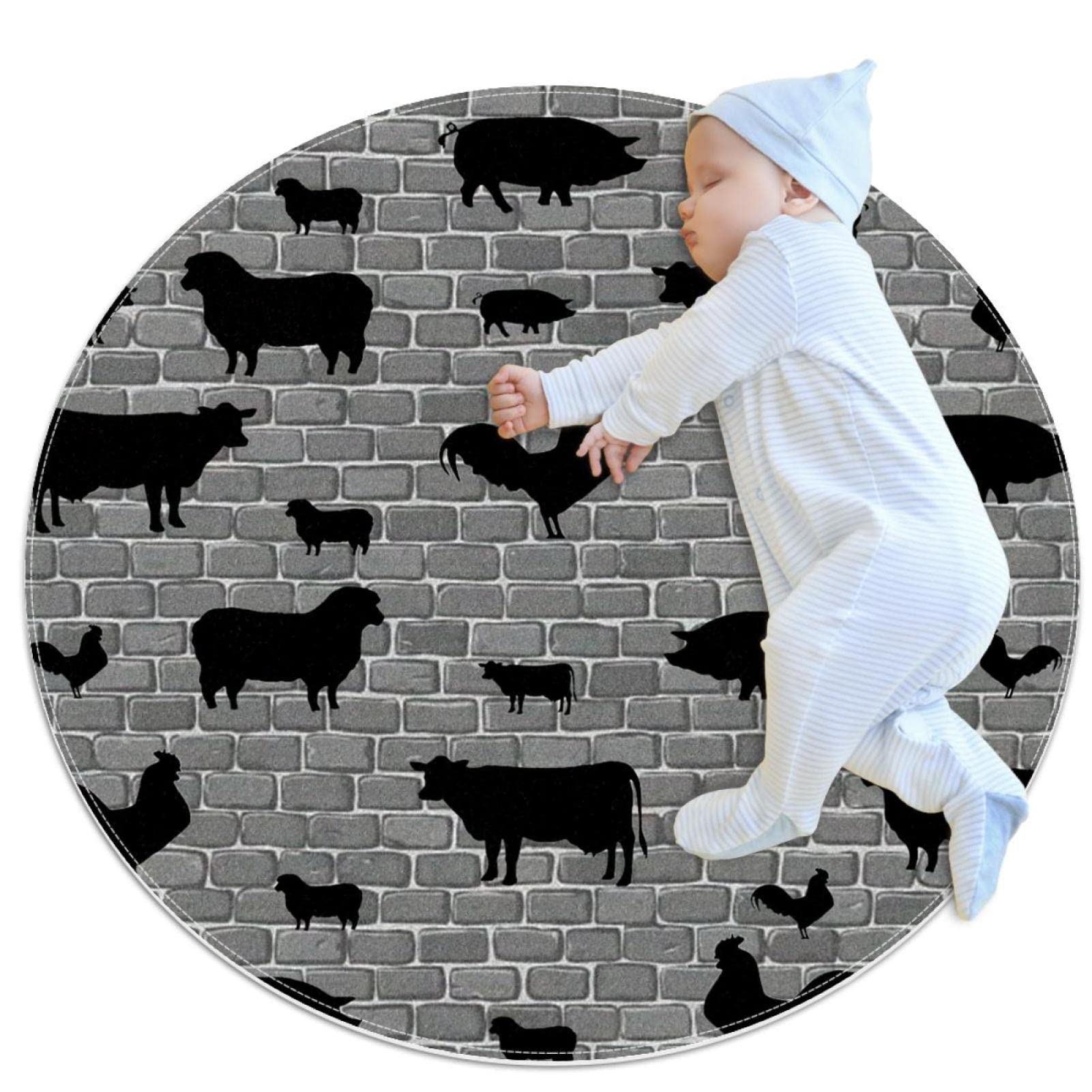 Tapis de salle de bain antidérapant en finition soignée, design silhouette 1m