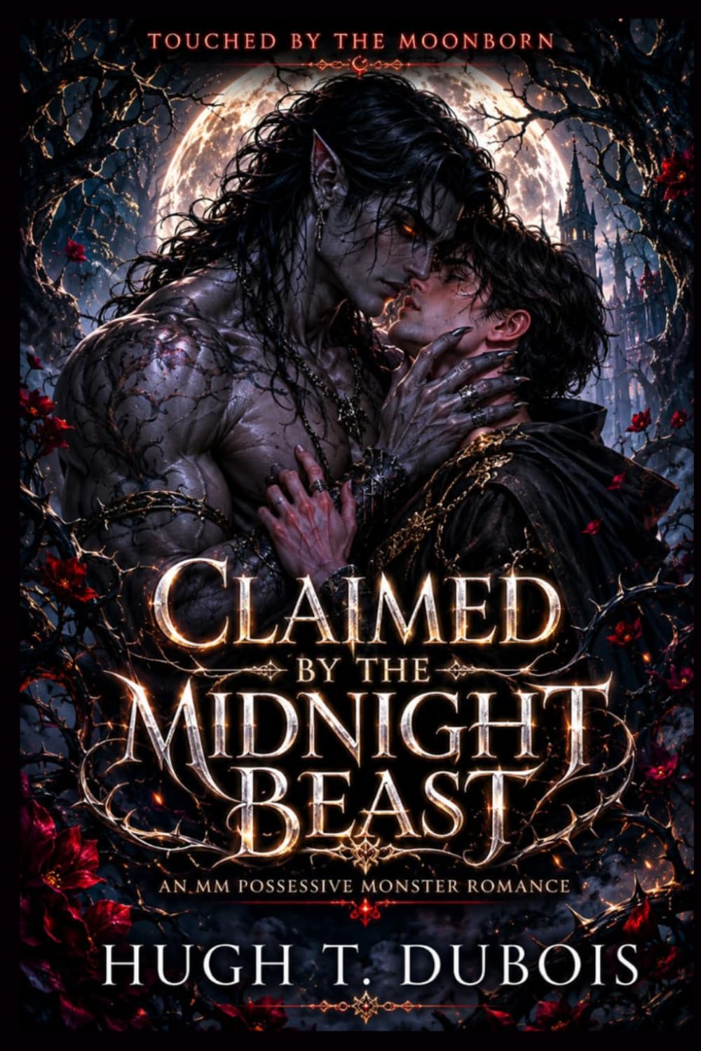 Claimed by the Midnight Beast: An MM Possessive Monster Romance (Touched by the Moonborn)