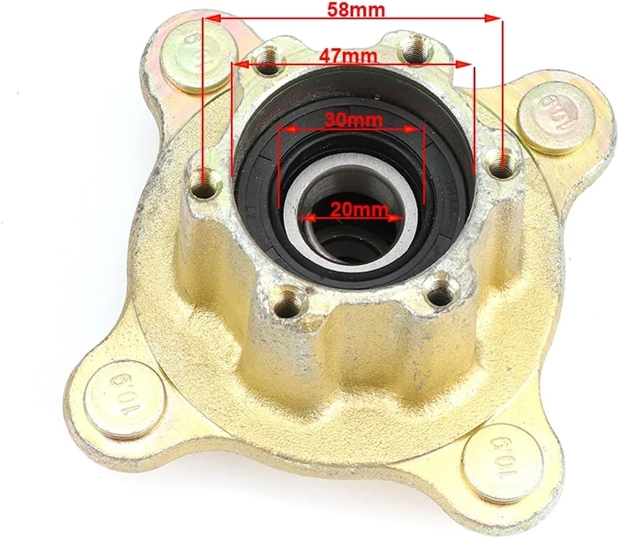 Front 110MM*4 M10 Stud Disc Brake Hub Fit for 150cc 200cc ATV Quad Bike Accessories
