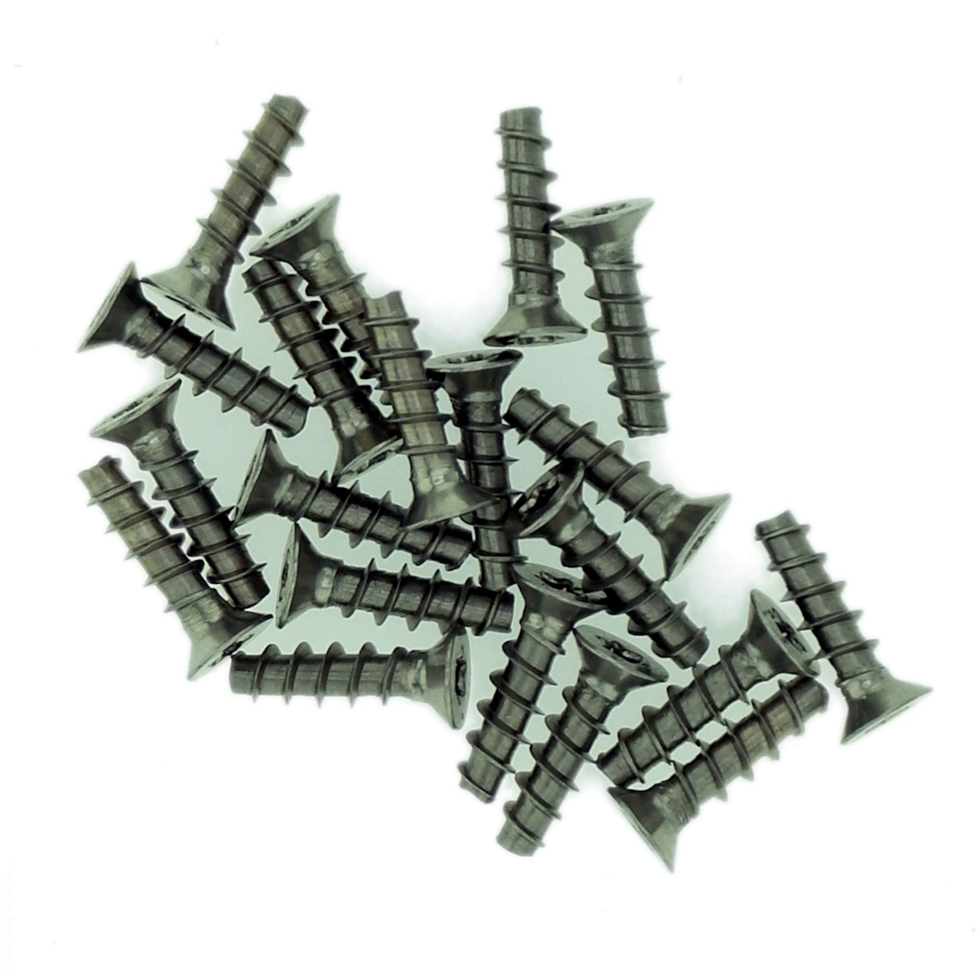 Singularity Supplies D3 (3Mm X 10Mm) Tx Countersunk Screws For Plastic (Trilobular) - Stainless Steel (A2) (Pack Of 20)