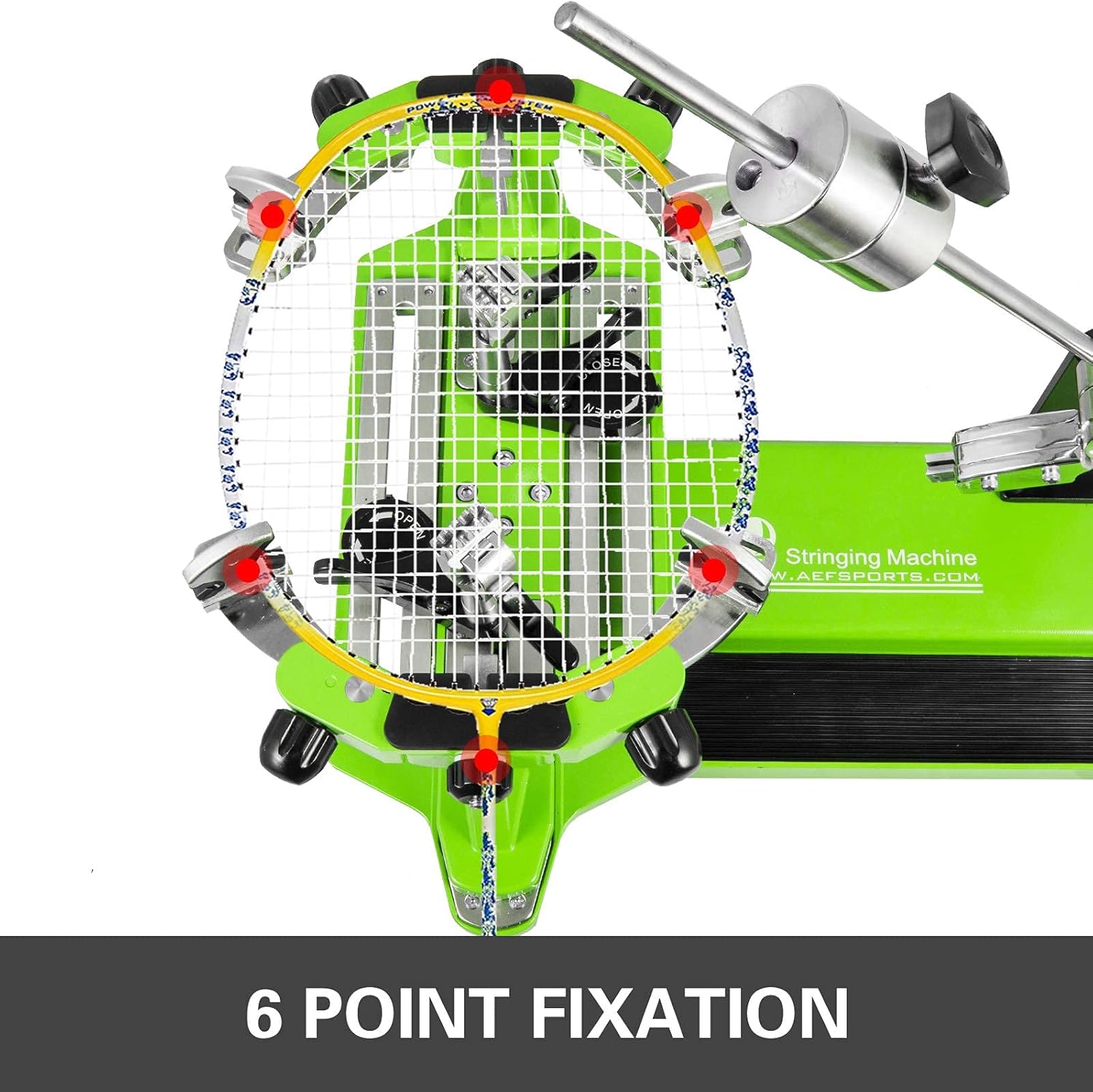 Tennis Stringing Machine Tabletop Tennis Racket Stringing Machine Tennis Stringer Racquet Stringing Tools Crank Stringing Machine Restring Machines with Tools for Tennis Badminton Grenn Color Tool