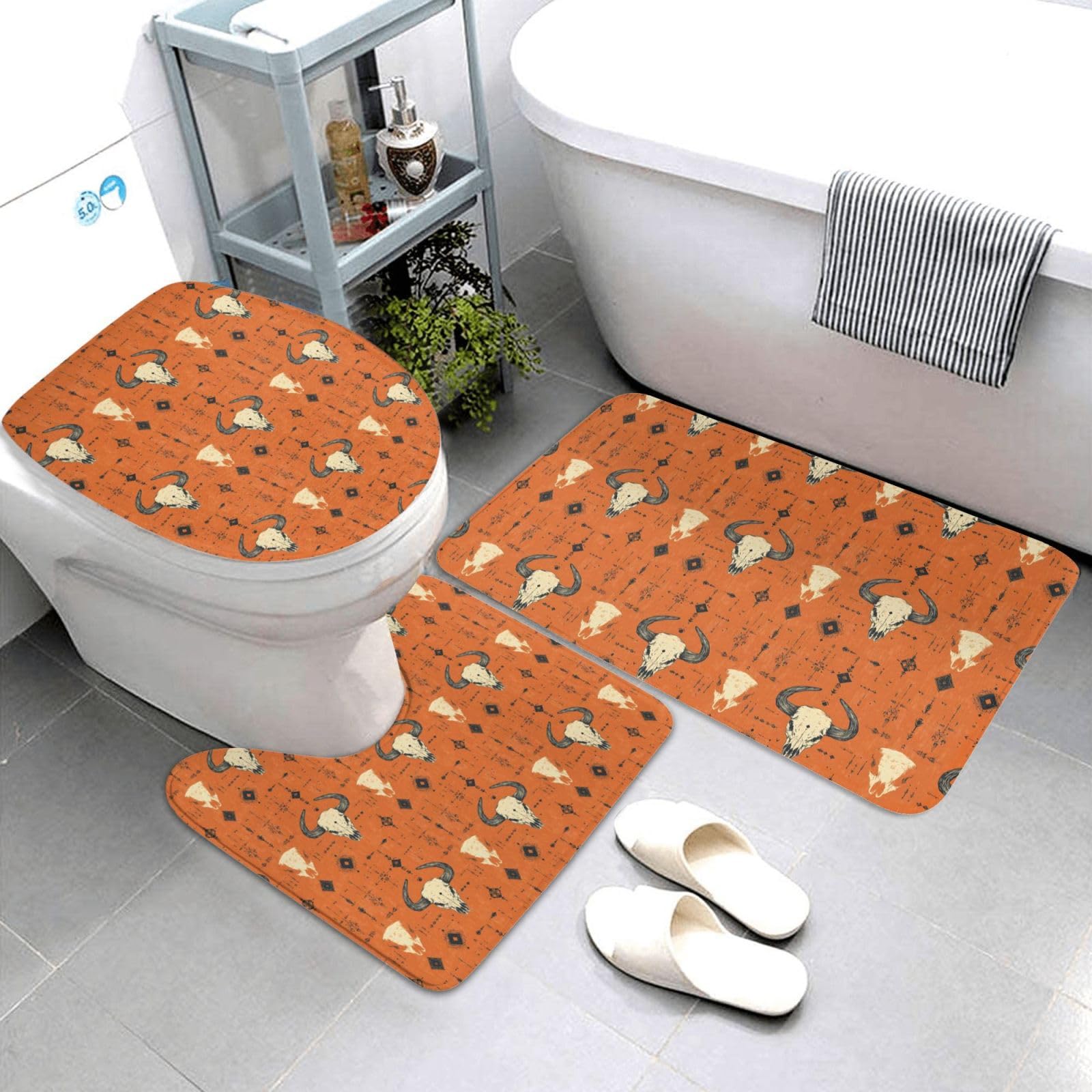 Tapis de salle de bain doux antidérapant pour sécuriser et réchauffer le sol