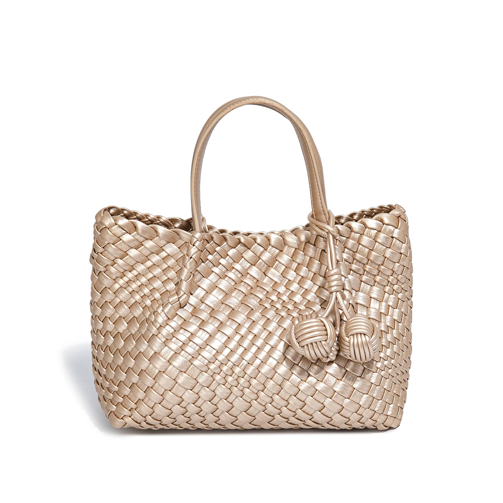 Woven Tote Bag for Women, Hobo Bag for Work, Large Beach Travel Handbags and Purses, Retro Shoulder Bag, Shopping Bag