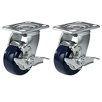 Vista 113 de Caster Wheels 8 inch Heavy Duty Casters, Industrial Casters with Polyurethane Wheel and Precision Ball Bearing-1200 Lbs Per Casters-Widely Used in