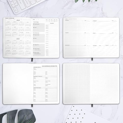 Miniatura 6 de Agenda diaria sin fecha, cuaderno de lista de tareas que te ayuda a establecer objetivos, aumentar la productividad y administrar el tiempo en