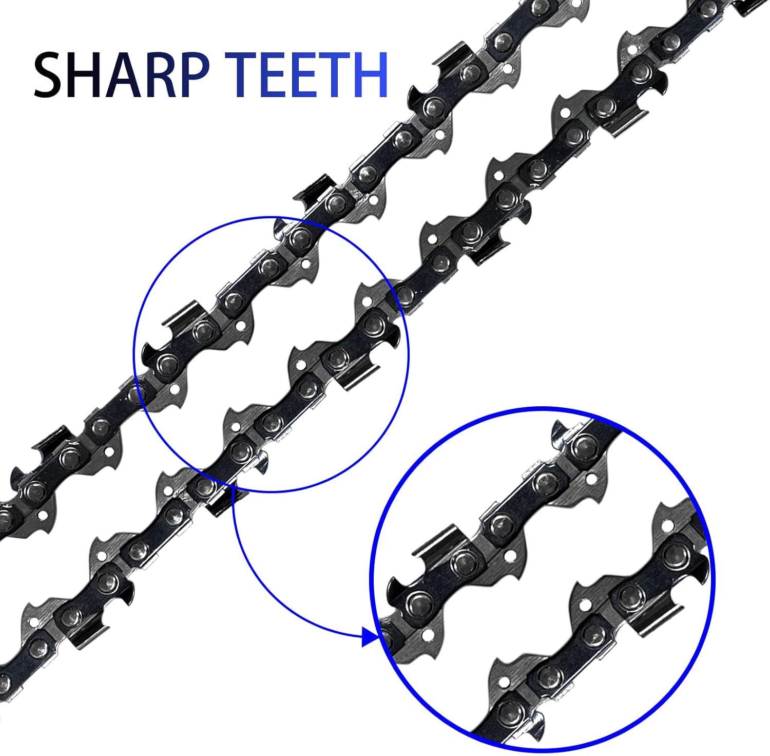 2PC 16 Inch Chainsaw Chain for Worx WG385, 16" Replacement Chain for Worx WG385.9 / WP395 Chainsaw