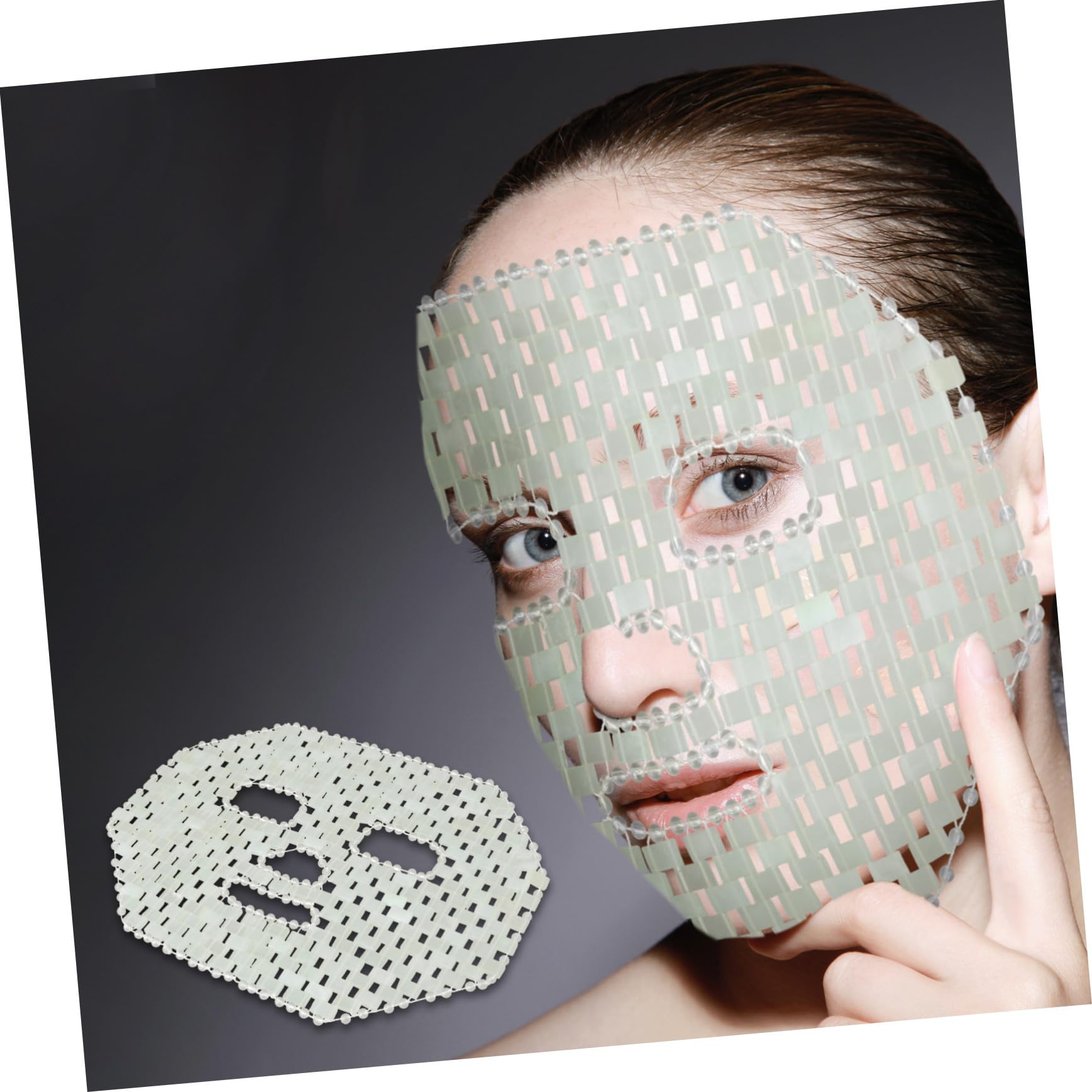 VICASKY Maschera Naturale Antietà per Massaggio e Relax Notturno Raffreddante e Lenitiva per Domestico Protettiva e Rinfrescante per