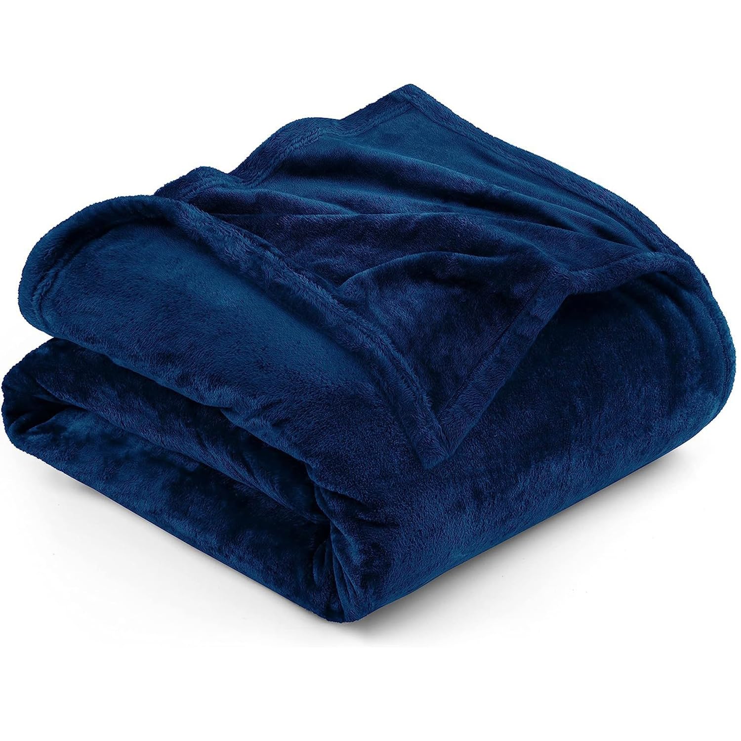 STAYOUNGMicro Fleece Flannel Blanket - 153 X 200 cm Luxury Bed Blanket, Anti-Static Fuzzy Soft Blanket Microfiber for All Season, Light Weight and Soft Flannel Fleece Blanket for Sofa Bed (Blue)