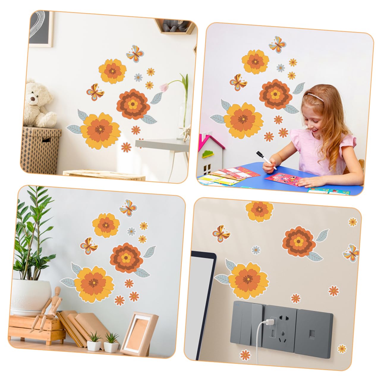 DOITOOL 10 Sätze Entfernbare Wandaufkleber Schmetterlinge Tapeten Abziehen Und Aufkleben Aufkleber Für Die Wanddekoration Wandtattoos Wohnzimmer Im Dunkeln Leuchtende Aufkleber Pvc