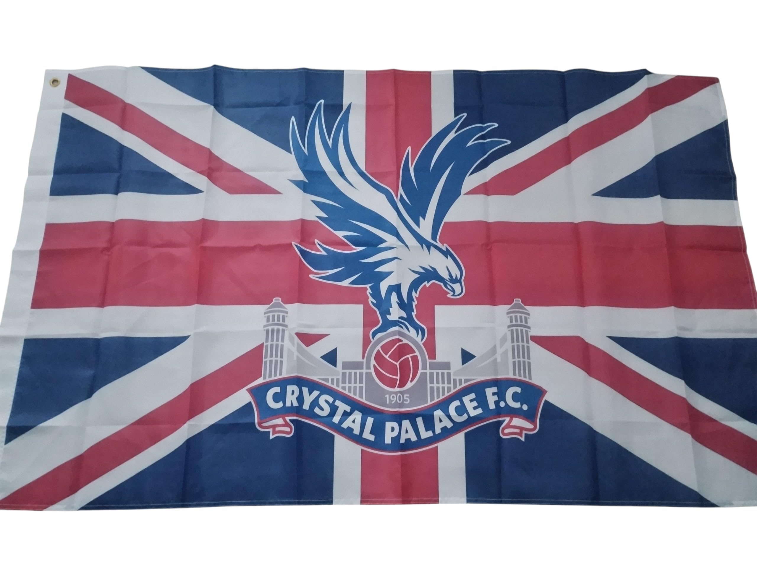 crystal palace colours flag 5 x 3 union jack