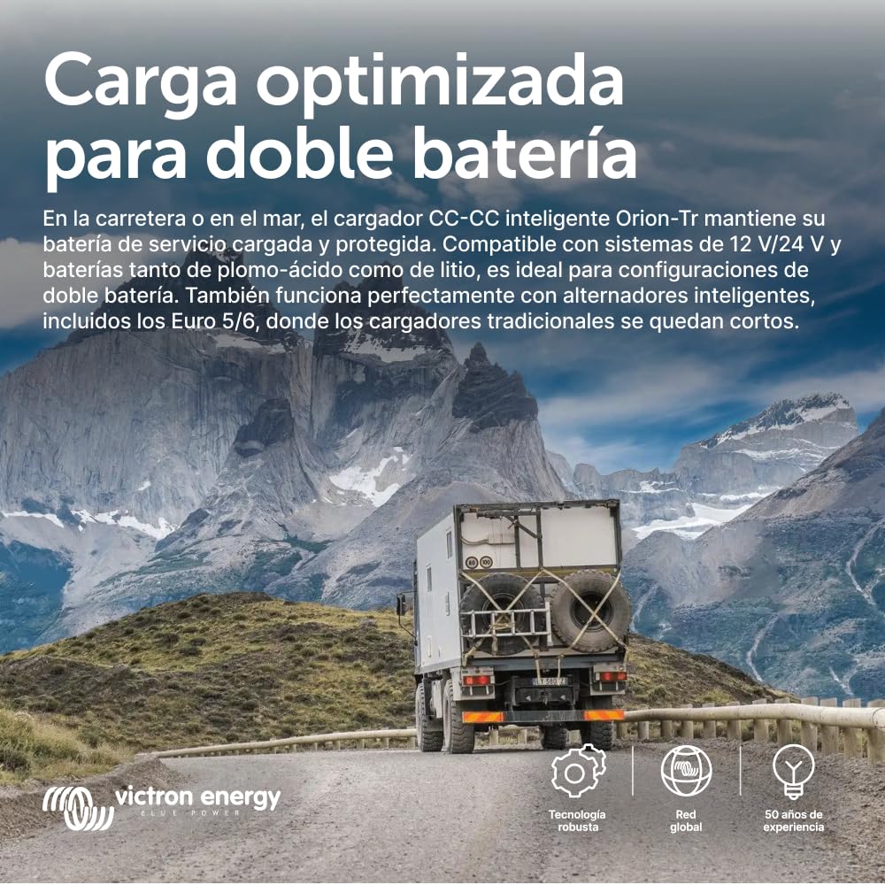 Victron Energy Orion-TR Smart 12/12-Voltios 30 amperios 360-Vatios Cargador CC/CC No Aislado (Bluetooth)