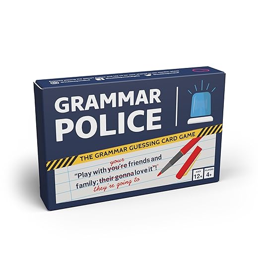 Bubblegum Stuff - Grammar Police Game | Correct The Bad Grammar Flash Card Game - Fun Grammar Detective Board Game | Suitable for Family, Teenagers and Adults …