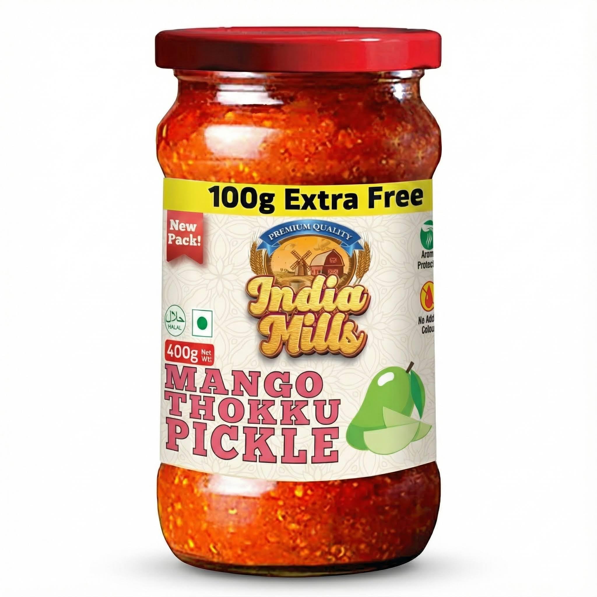 INDIA MILLS Thokku Mango Pickle (Shredded Mango), 400 gm
