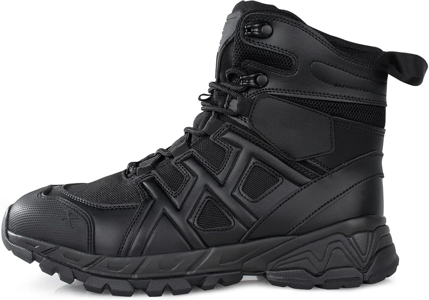 QUNLON Hiking Boots for Men Ankle-High Trekking Boots Lightweight Men's Mountaineering Outdoor Boots Breathable Walking Shoes