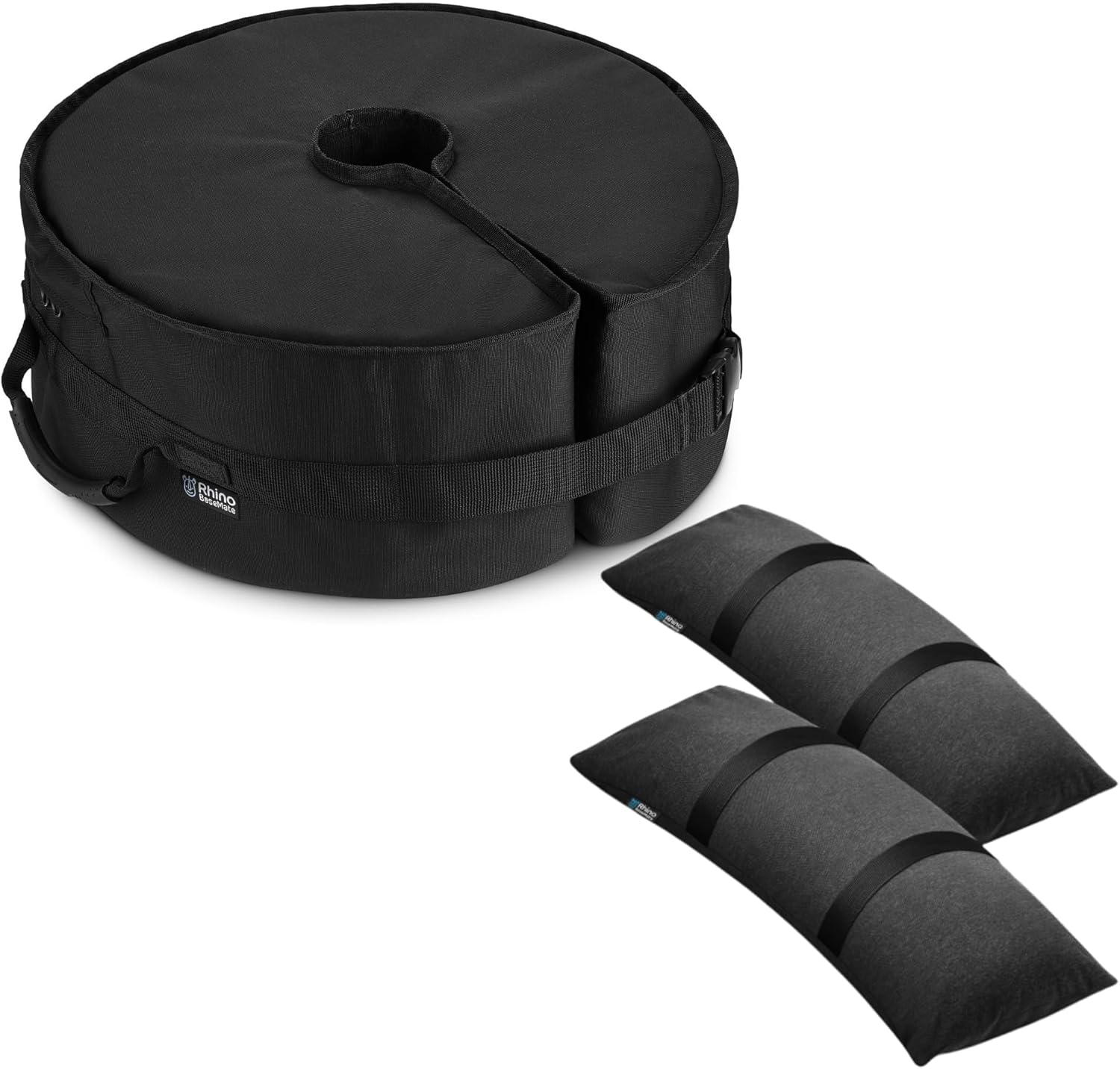 Rhino Round Umbrella Base with Weight SideSlot Opening