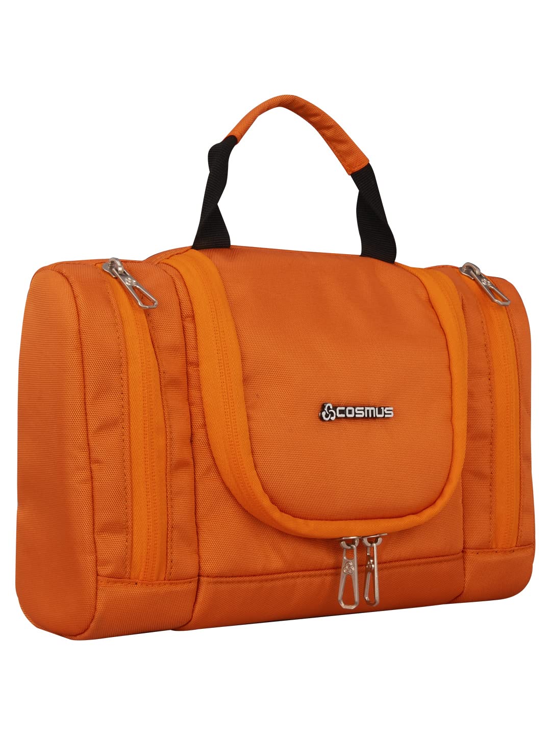 Max Toiletry Pouch Travel Organizer Orange Polyester Hanging Travel Kit Bag-image-10