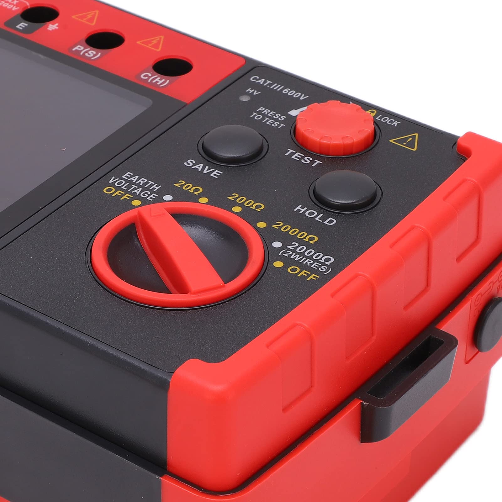 Akozon Probador de Tierra Medidor de Tierra Digital GT5105A 2000Ω Probador de Digital Resistividad de - Equipos de Prueba Eléctrica