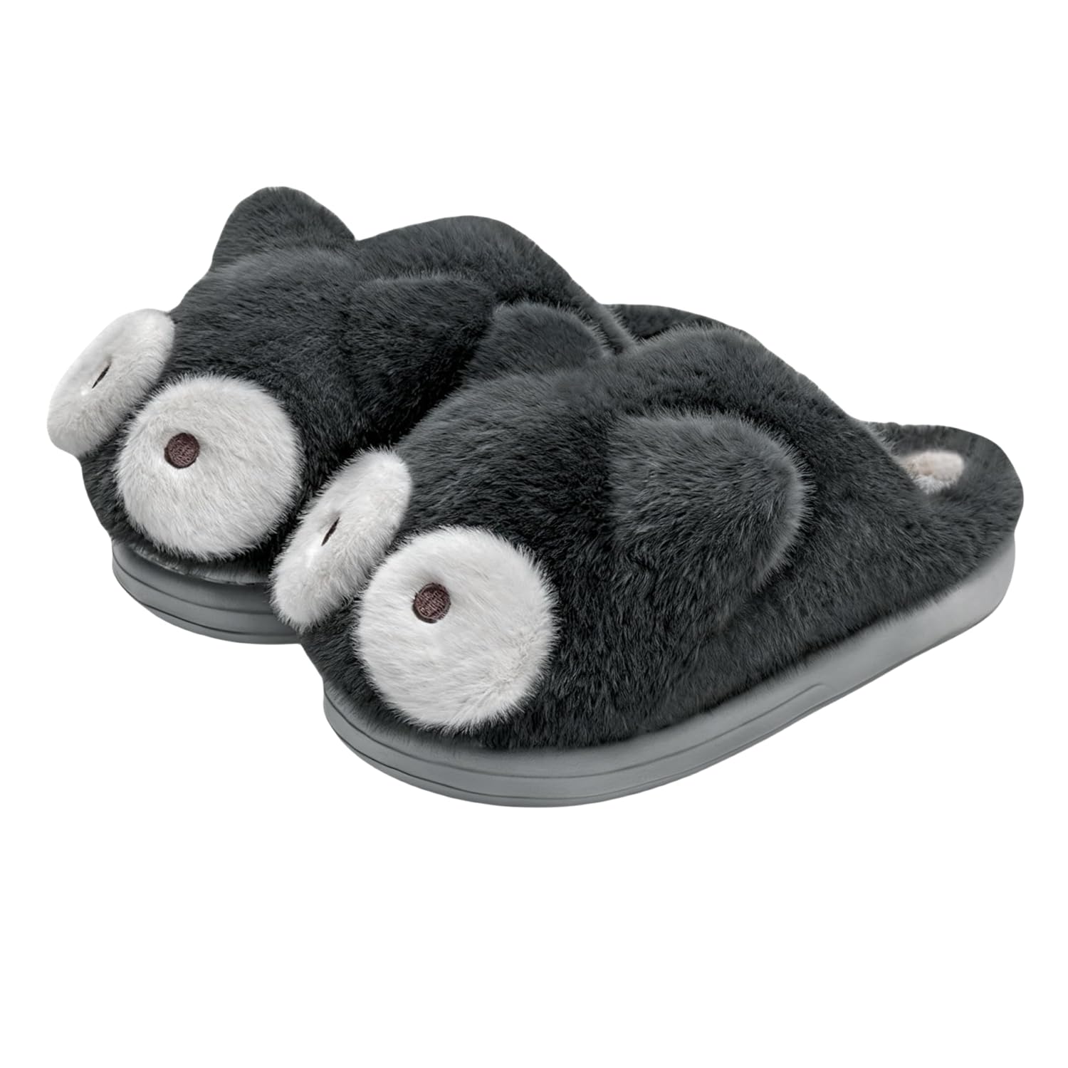 Cute Cat Slippers - Kawaii Animal Fluffy Plush Warm Cozy House Slippers for Women and Men