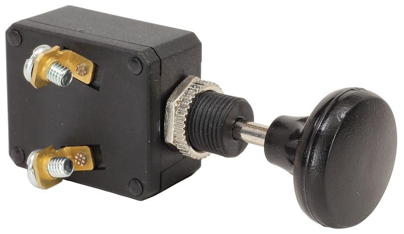Interruptor automotivo push-pull Fastronix Solutions 30 A para montagem em painel – Modelo 305-050