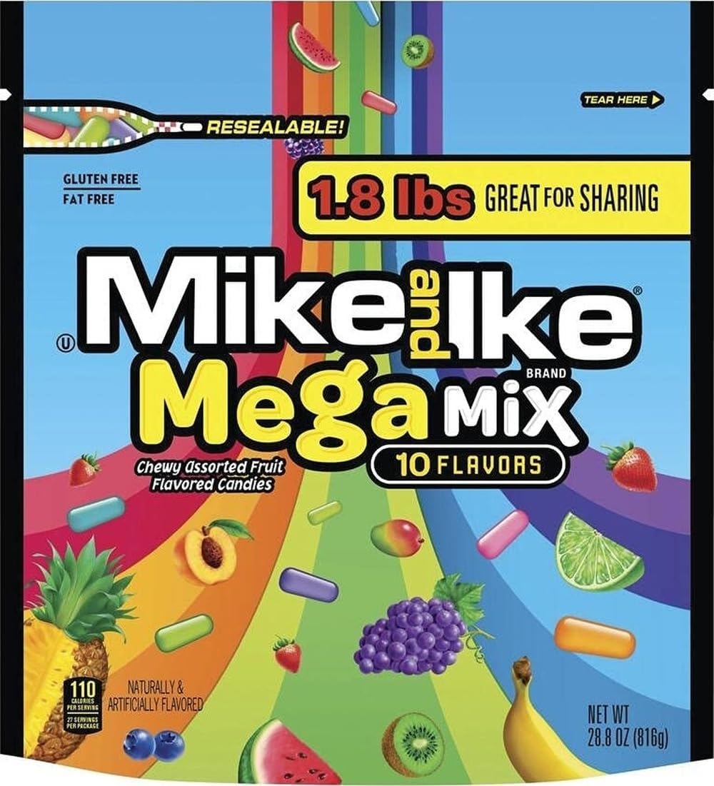 Mike and Ike, Mega Mix, 28.8 Ounce