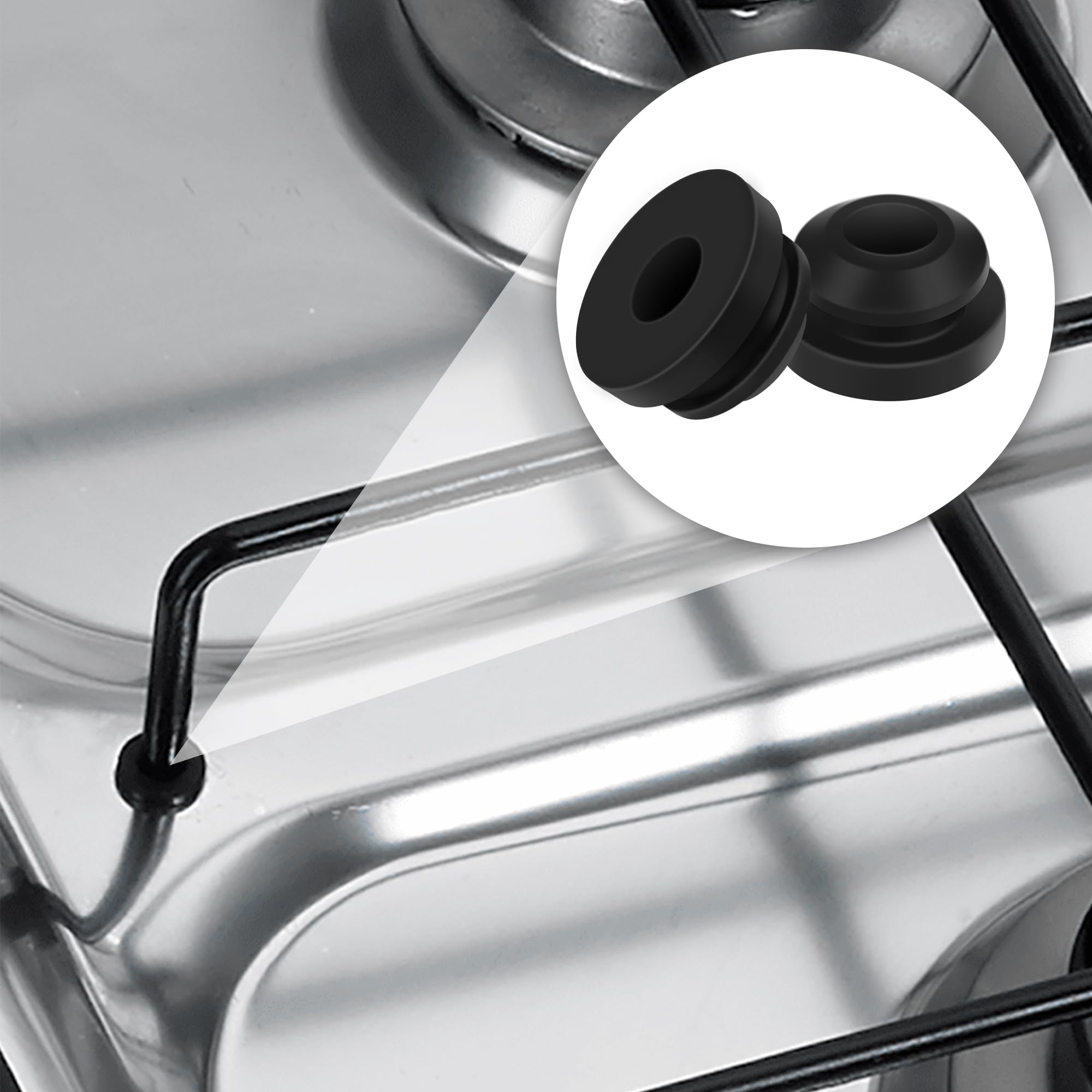 30 Guide Gomma Per Piano Cottura Camper - Compatibili Smev E Thetford, 5mm, Antiruggine, Accessori - Foto 2