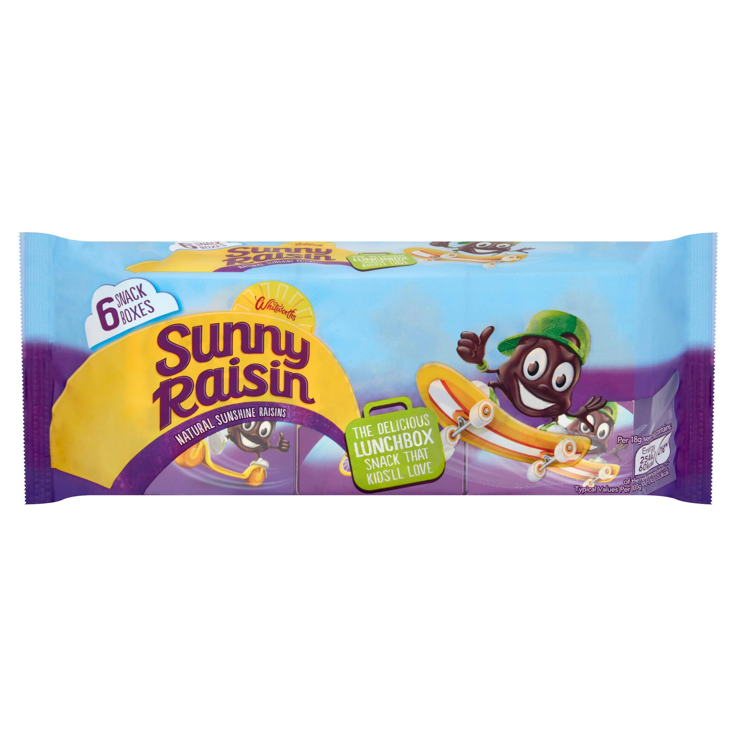 Whitworths Sunny Raisin (6 x 42.5g) 255g