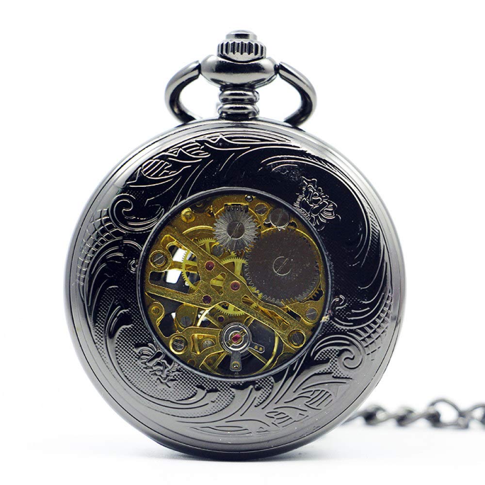 Pocket Watch New Vintage Hand Wind Mechanical Taschenuhr Skelettwatch Halskette Anhänger Uhr für Männer Frauen