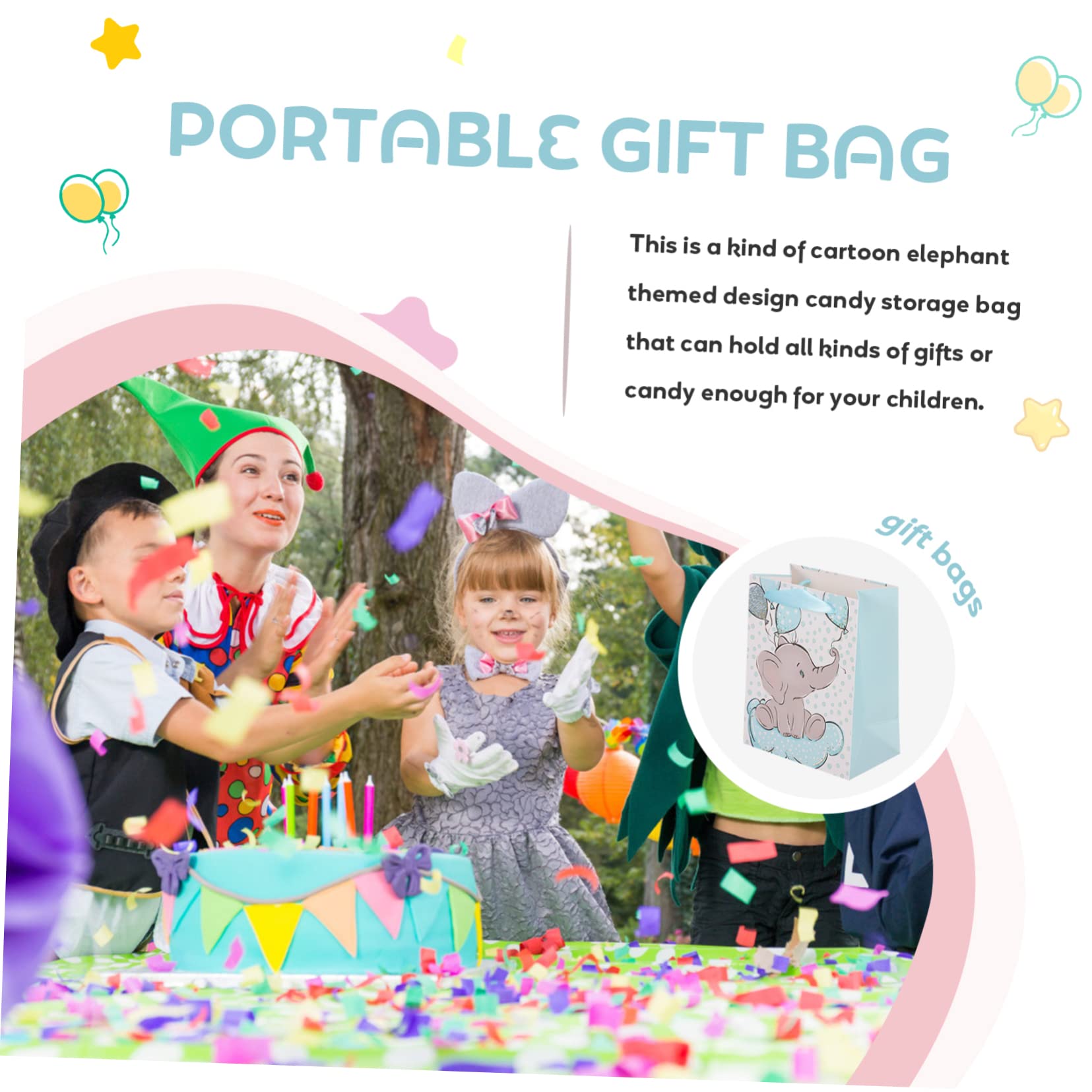 LALAFINA 24 Pcs Sacchetto Di Immagazzinaggio Della Sacchetti Regalo Di Caramelle Contenitore Di Snack Sacchetto Del Regalo Della Ragazza Sacchetti Di Imballaggio Del Regalo
