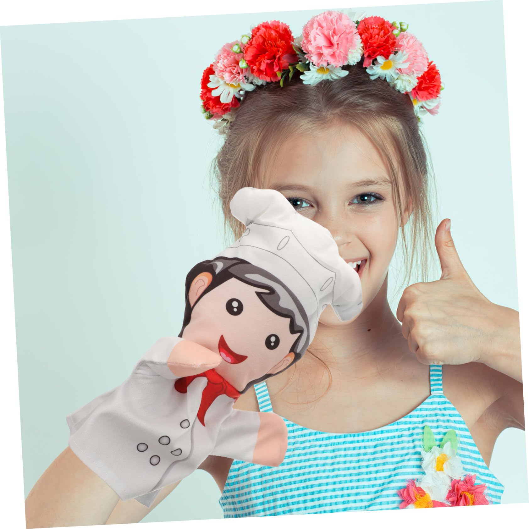 BESTonZON 5 Pz Fantoccio Giocattoli Per Bambini Burattini a Mano Per Pupazzo Di Pezza Pupazzo Di Figura Della Guanti Peluche Professione Cotone Pp Bambino