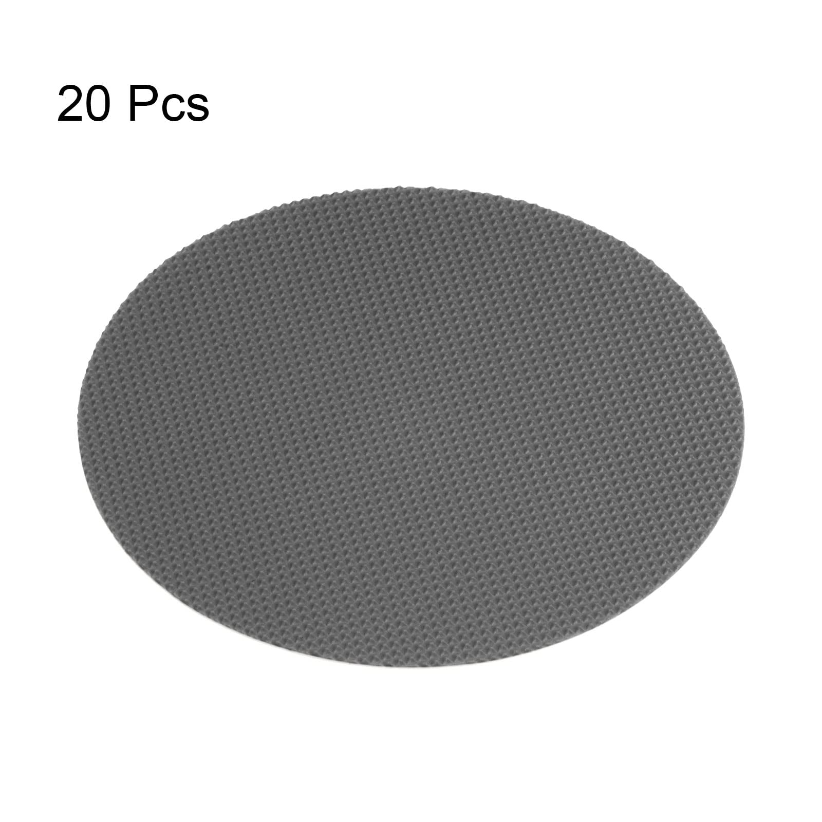 sourcing map 20 Stück Antirutsch Pads Duschmatte, 10 cm Rutschmatte rutschfest Badewanne Aufkleber Dusche Rund Stil Abziehbilder für Bad Küche Stufen Treppe, Grau