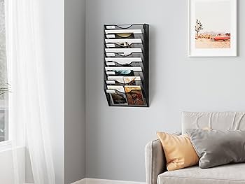 EasyPAG 8 Pocket Mesh Hanging Wall File Organizer, Easily File