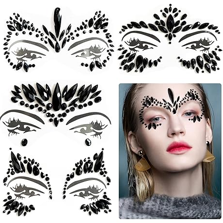 Gleaming Face Jewels: Experience the Shimmering Allure