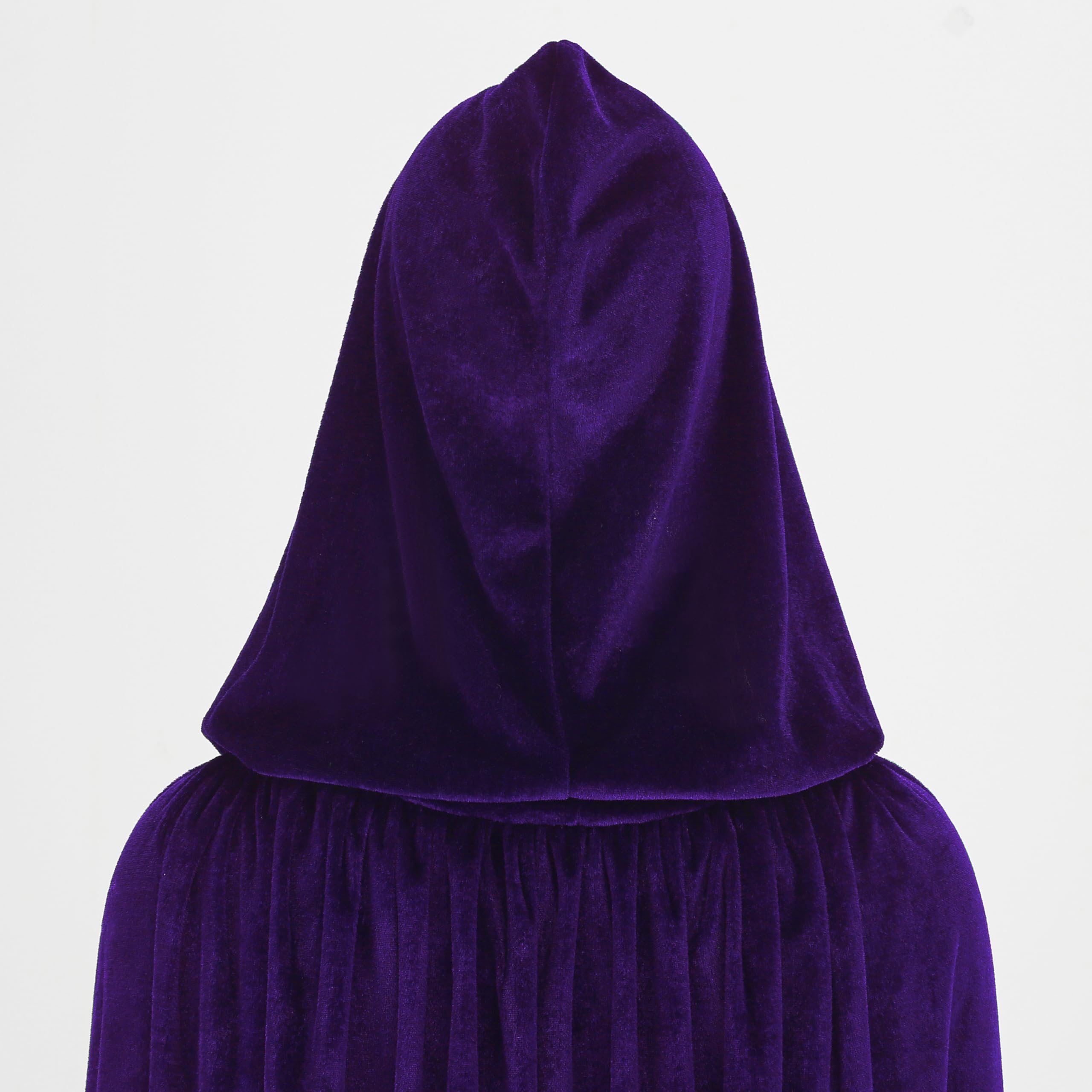 HAPNBCELE Unisex Velvet Cape Hooded Cloak - Image 4
