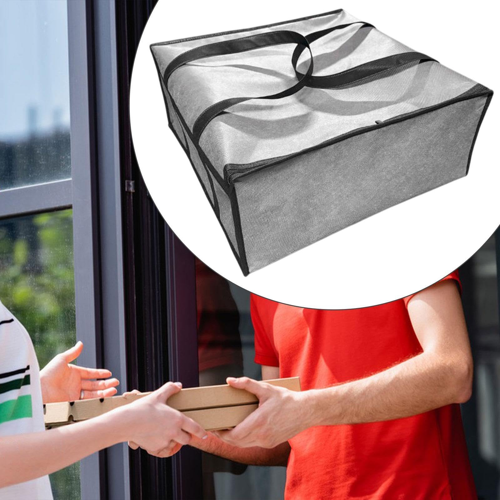 YWJLQH Pizza Delivery Bag Insulated Carrier Food Warmer Bag Thermal for Cookouts Catering Hot and Cold Food Commercial Motorcycle, 50x50x35.5cm